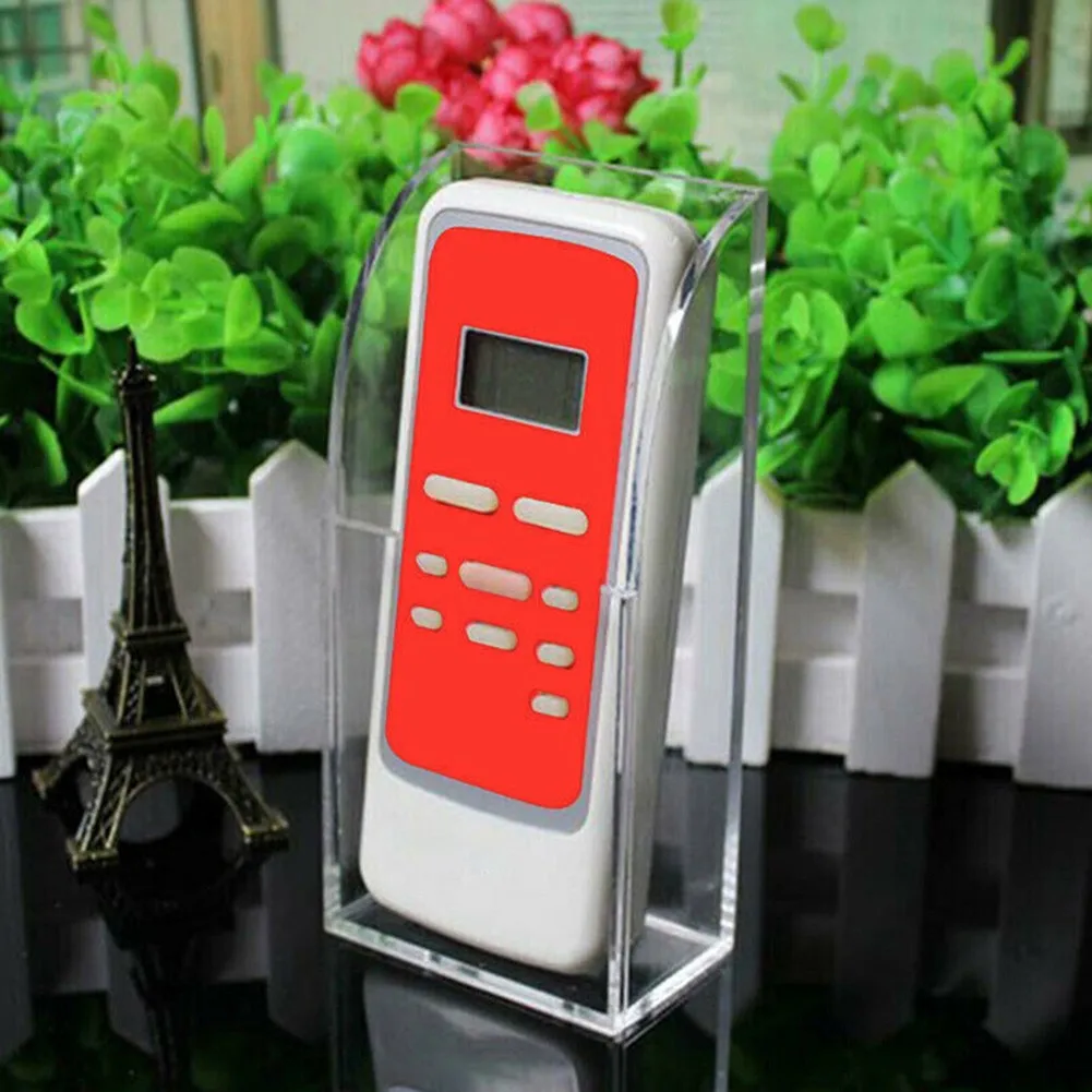 

Wall Mount Acrylic Organizer TV Remote Control Holder 2.76*1.66*5.63inch Transparent Acrylic Stand Box Storage Home Storage