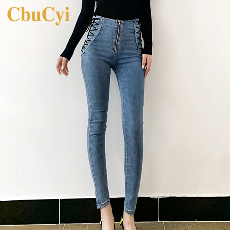 

Plus Size Women High Waist Jeans Skinny 2020 New Stretch Denim Trousers Women Jeans Vintage Black Cotton Jeans Pants Ropa Mujer