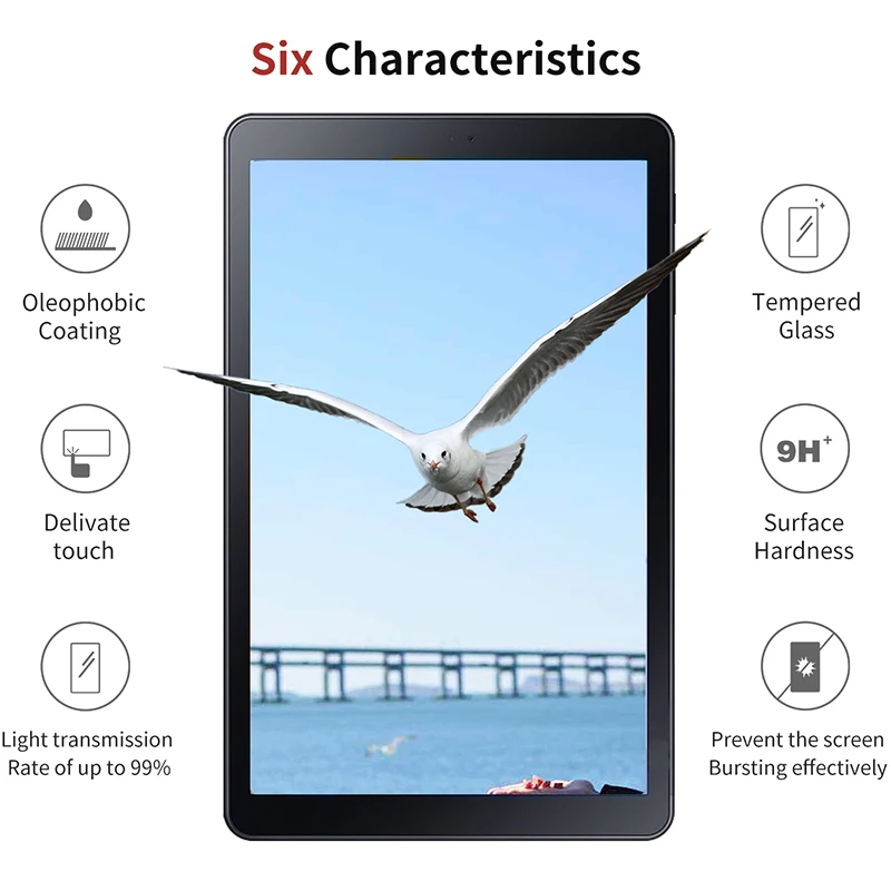 2 шт. защитная пленка из закаленного стекла для 2018 Samsung Galaxy Tab A 10 5 SM T590 T595 T597