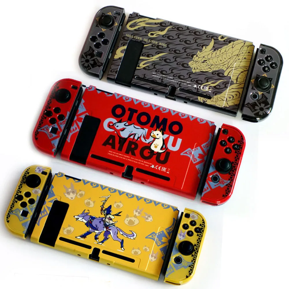 Матовый Жесткий чехол защитный для консоли Monster Hunter RISE Nintendo Switch NS Joy con прозрачный