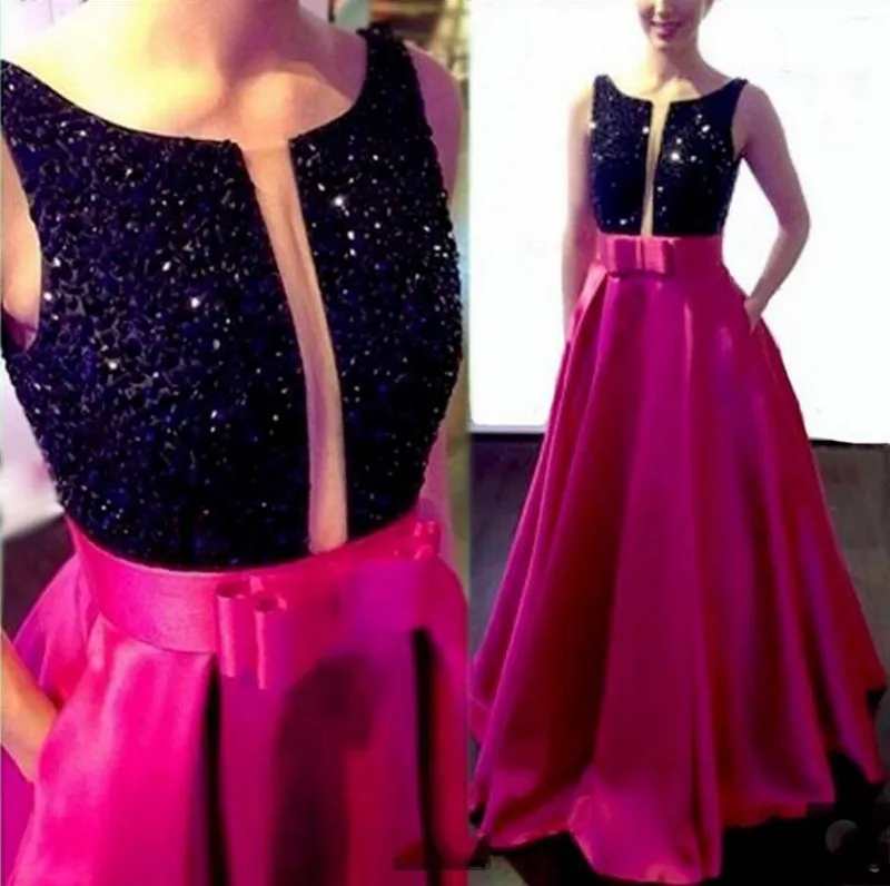 Robe de soriee сексуальное ярко-розовое Красное Атласное Вечернее платье