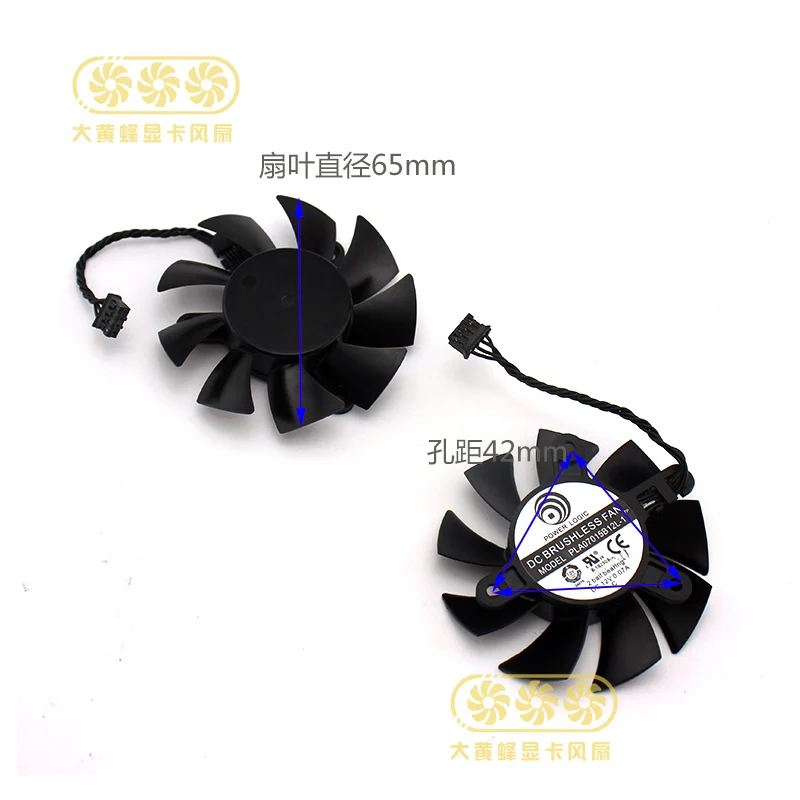 Новый оригинальный для EVGA GTX1080Ti GTX1070TI Гибридный видео Графика карты вентилятор