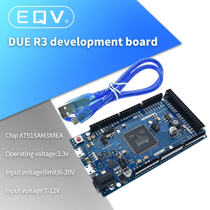 Плата DUE R3 AT91SAM3X8E SAM3X8E 32 битный Модуль платы управления лампами для Arduino макетная