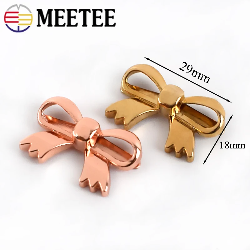 Meetee/4 шт. 29x18 мм с бантиком металлической пряжкой металлическим покрытием для