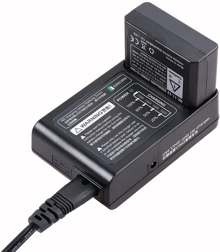 

Godox VC-18 VB18 Li-Ion Батарея AC Зарядное устройство для уличной вспышки Godox Ving V860II-C V860II-N V860II-S V850II Камера Вспышка Speedlite