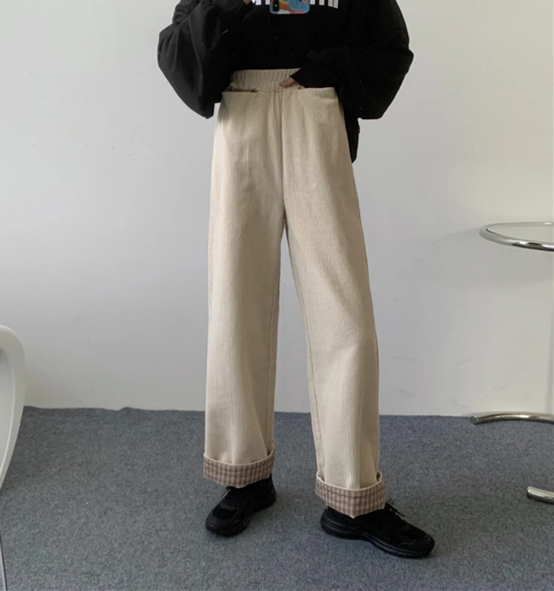 Женские вельветовые брюки JMPRS из 100% хлопка в стиле ретро новинка 2021 клетчатые