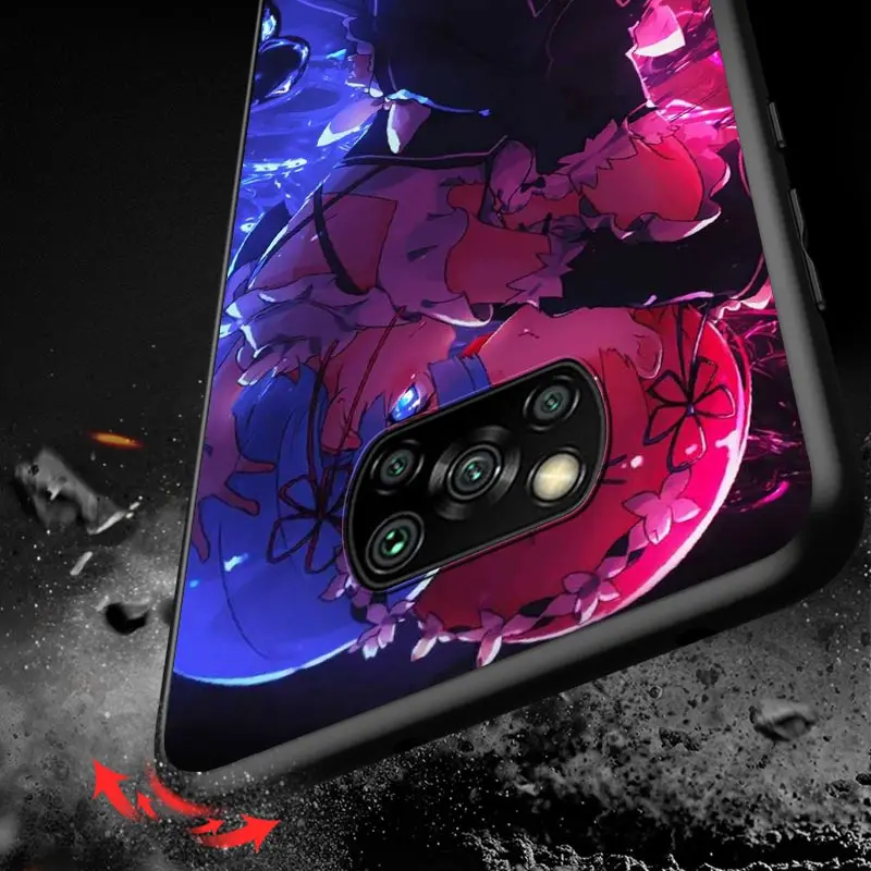 anime cute rem for xiaomi poco m3 m2 c3 x3 nfc f2 f3 pro x2 f1 pro mi play mix 3 a3 a2 a1 6 5 lite phone case free global shipping