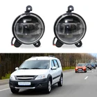 Пара 3,5 дюймовых круглых светодиодных противотуманных фасветильник, фасветильник дальнего света белого и желтого цвета, галота лада приора для газели, Chevrolet, аналогичные противотуманные фары