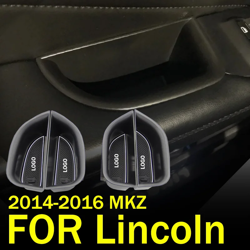 

For Lincoln 2014- 2016 2017-2019 MKZ 2013-2018 MKC 2015-2018 MKX NAUTILUS Front and Rear Door Handle Organize Storage Box
