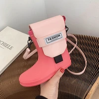personalized rain boots small bag summer 2021 new fashion niche design ins girls all match single shoulder messenger bag