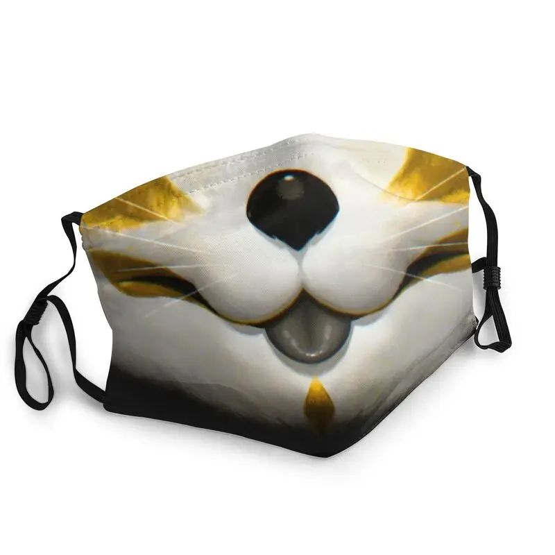 

Многоразовая маска для лица Royal Kitsune для взрослых, маска из японского фольклора, лисы, пылезащитный респиратор