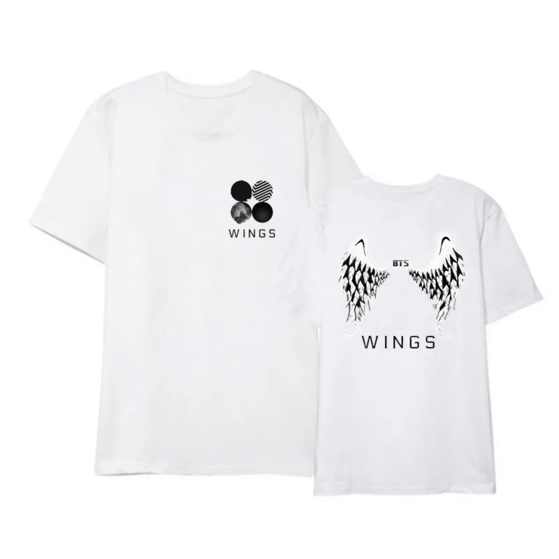 Футболка с V-образным вырезом Kpop Bangtan Boys мужская и женская лето 2021 модная коротким