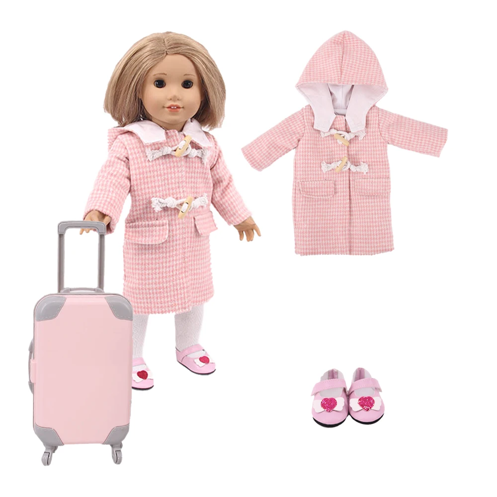 Кукольная одежда 3 шт./компл. = хлопчатобумажная стильное длинное пальто + сапоги