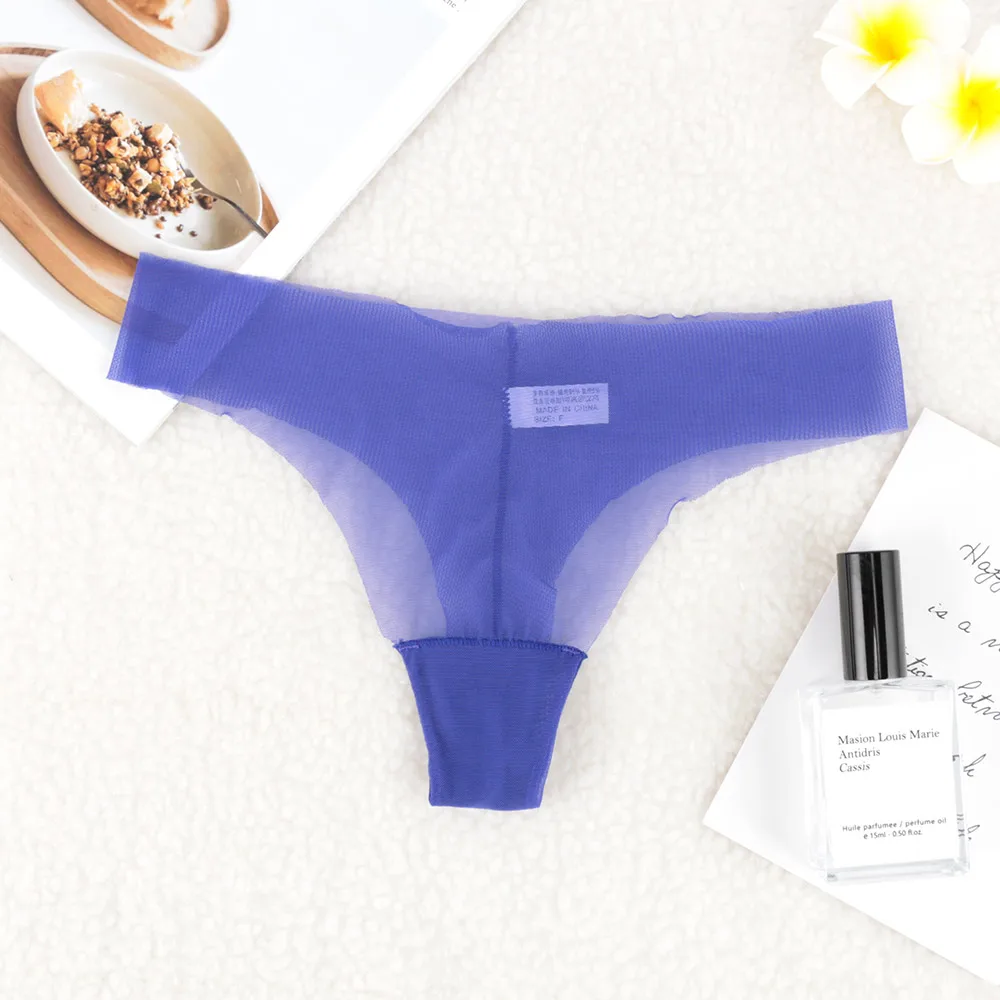 Полностью прозрачные трусики женские сексуальные бесшовные Женские однотонные