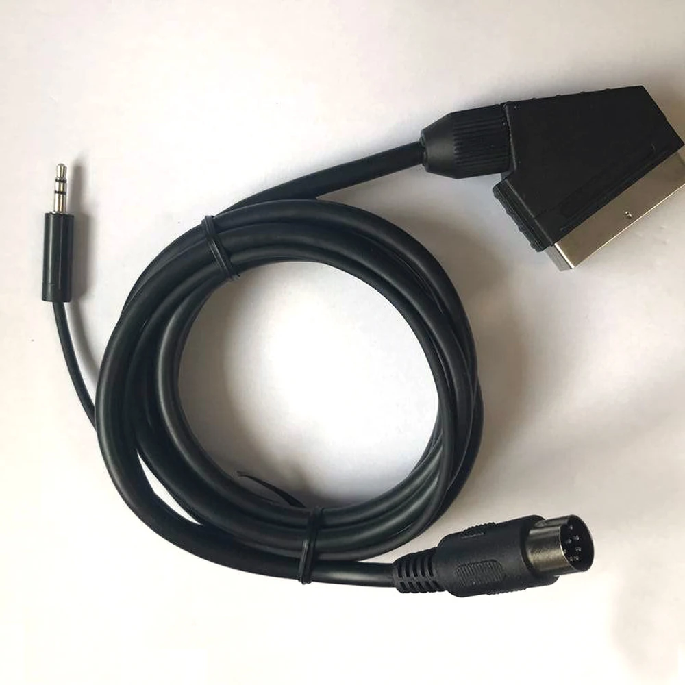 Никелированный двухканальный кабель scart av для SEGA Genesis 1 3 5 мм 8 метров 10 шт. |