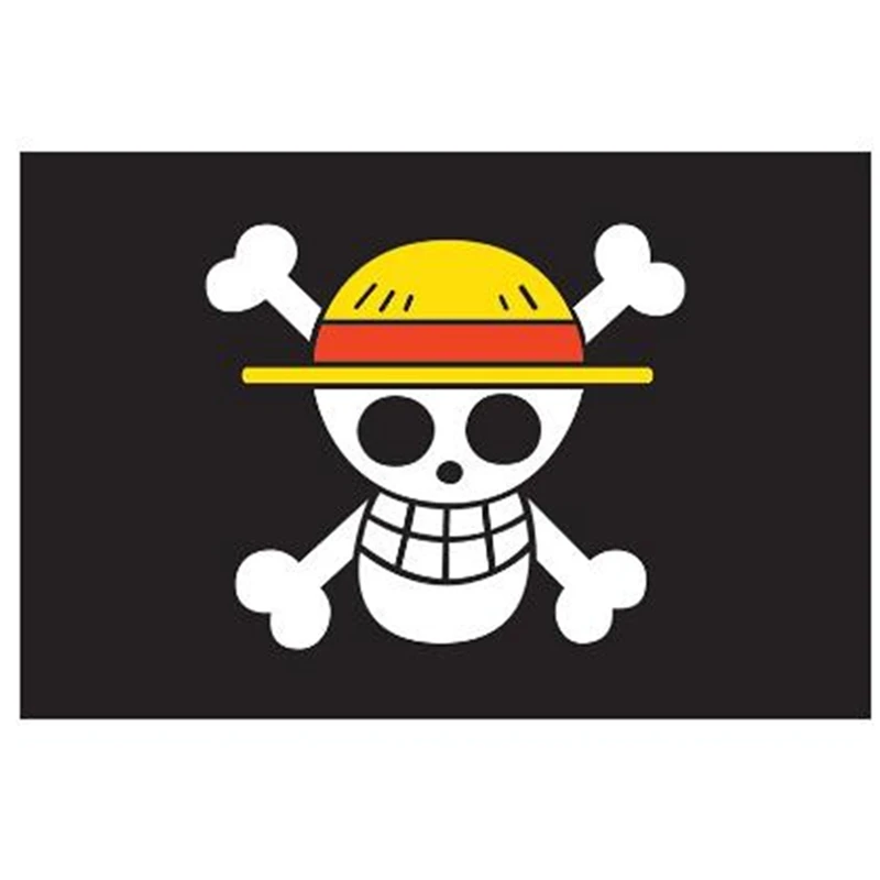 90x150cm One Piece Monkey D. Luffy Skull Flag