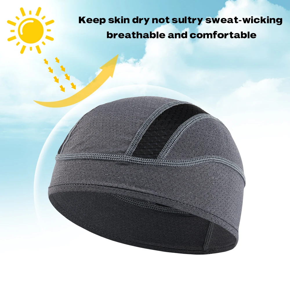 

Breathable Cycling Cap Quick Dry Bicycle Helmet Liner Hat Men Outdoor Riding Sweat Wicking Beanies Summer Sports Accessories