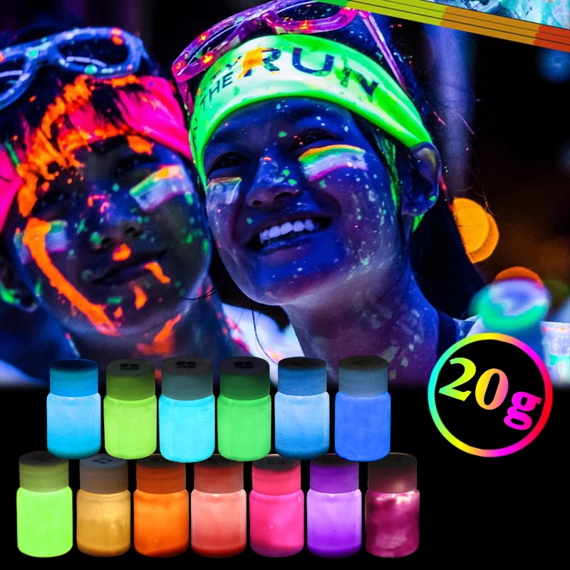 

Luminous Paint Glow in the Dark Phosphor Paint Shining for Party Nail Decoration Art Supplies Fluore Acrylic Paint