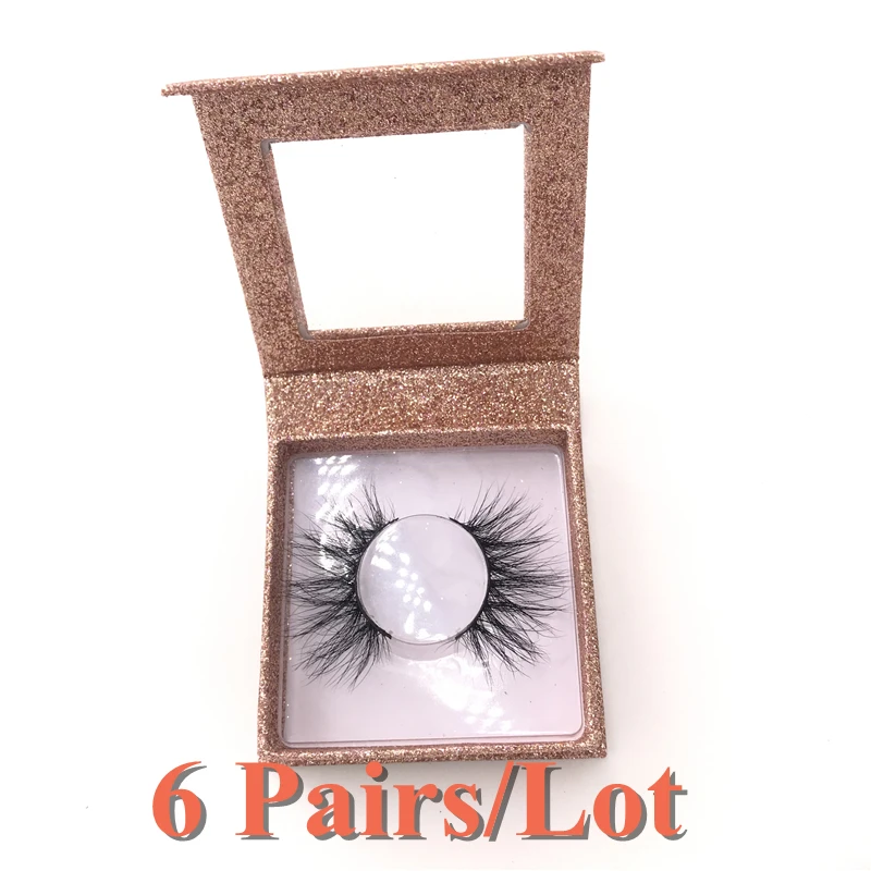 6 парт/лот 25 мм 5D норковые ресницы по лучшей цене высококачественные