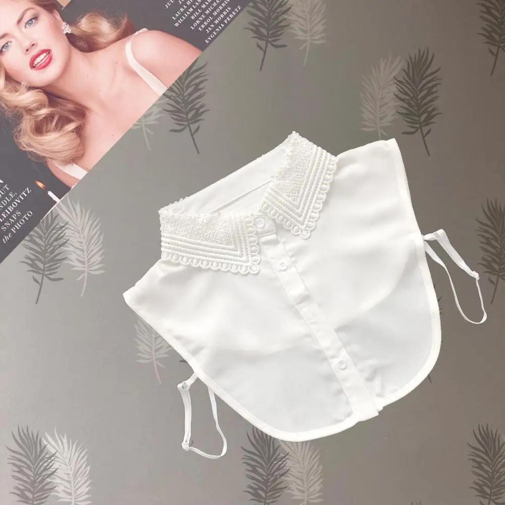 Женский свитер 2021 половинная рубашка шифоновый кардиган с ажурным кружевом и