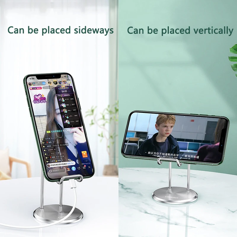 

1PC Mobile Phone Holder Desktop Holder Ergonomic Design Stand Metal Material Bracket For 12.9 Inch Mobile Phone/Tablet/iPad