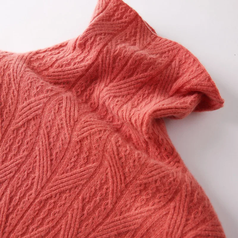 Осенне-зимний новый кашемировый свитер с ворсом Свободный вязаный джемпер