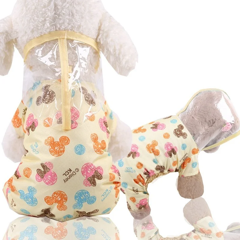 

Pet Coat Dog Transparent Raincoat Adjustable Waterproof Coat for Small, Medium and Large Dogs with A Hood and Windproof DesignXL