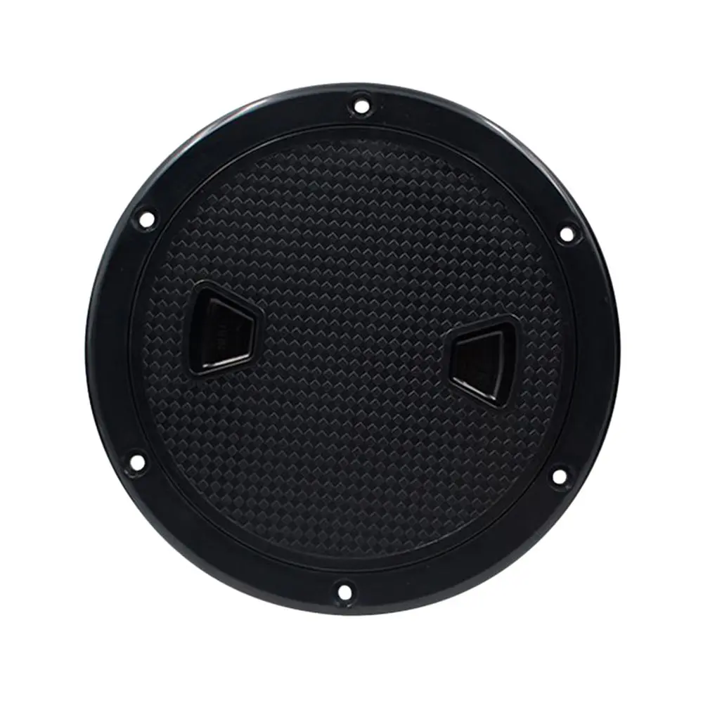 

8" Black White Circular Non Slip Inspection Hatch Detachable Cover