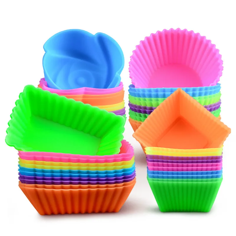 6 шт. силиконовая форма для кексов | Дом и сад