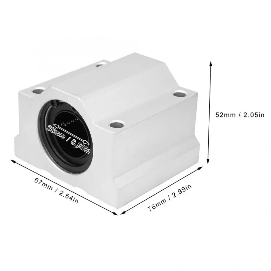 Линейная направляющая SC25UU 25 мм алюминиевый блок для линейного движения