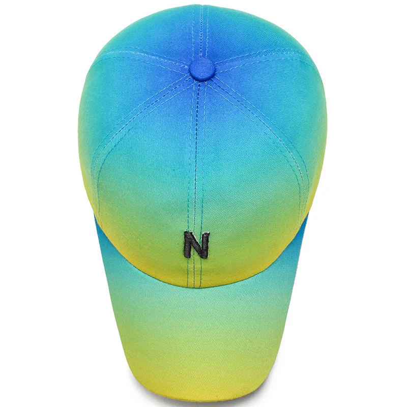 FS 2021 градиентная зеленая бейсбольная кепка для мужчин и женщин стильные кепки
