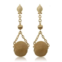 2022 exquisite dubai gold colorful wedding earrings long drop dangle earrings brand drop earrings nigerian drop earrings