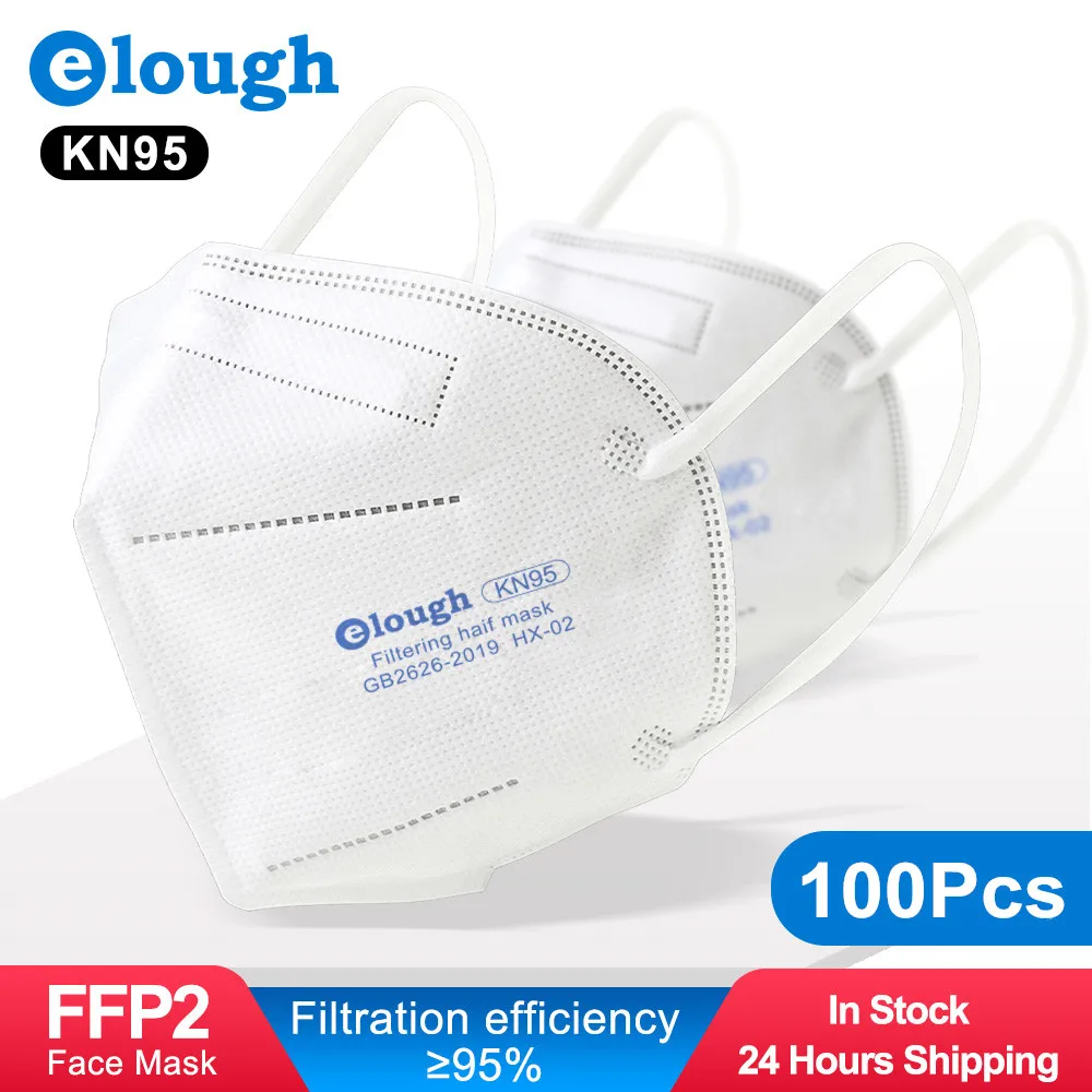 Elough Mascarilla FPP2 Homologada CE FFP2 сертифицированные маски Испания 5 слоев Resauble FFP2Mask маска
