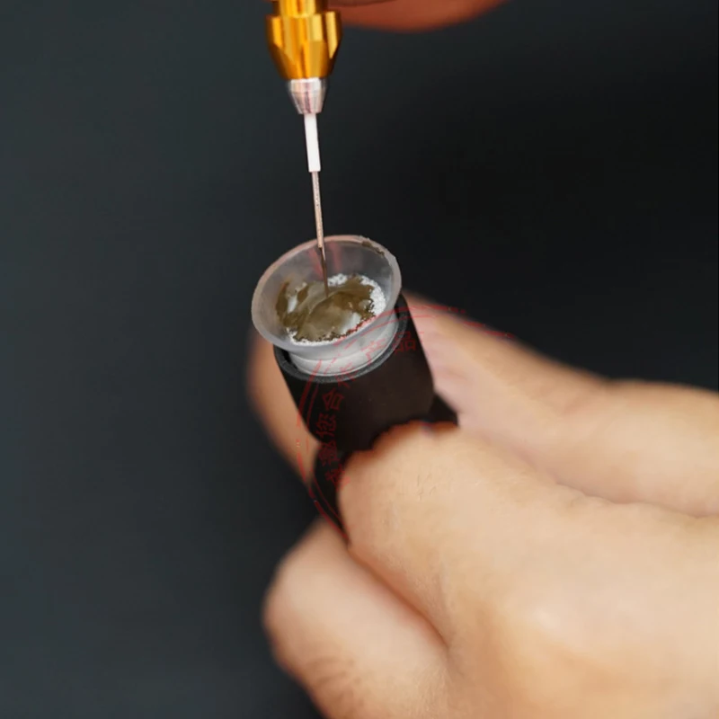 

50 шт., колпачок для тату-чернил, кольцевые чашки, микроблейдинг, пигментный колпачок для клея с губкой, держатель для тату, товары для пермане...