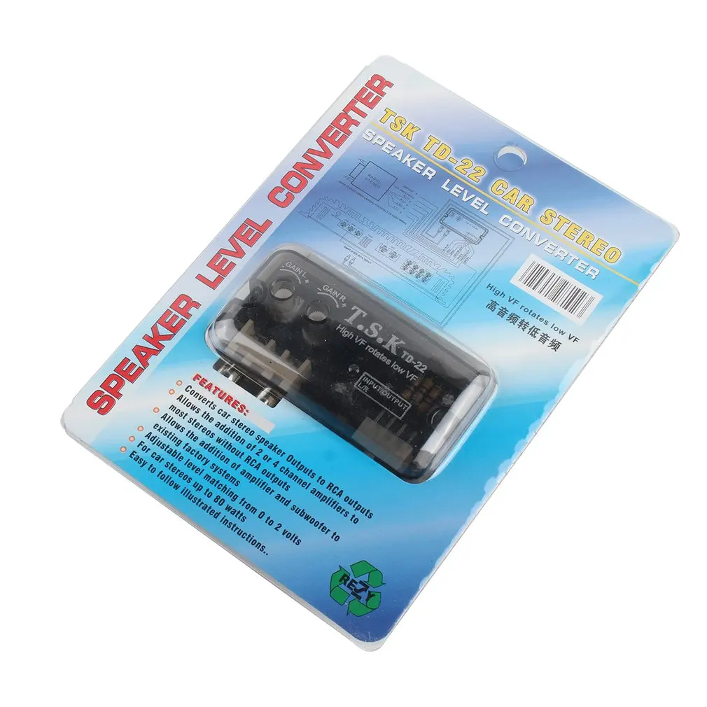 

12V TD-22 Car Vehicle Stereo Channel High to Low Amplifier Delayer Car Audio Adjustment Plug and Play