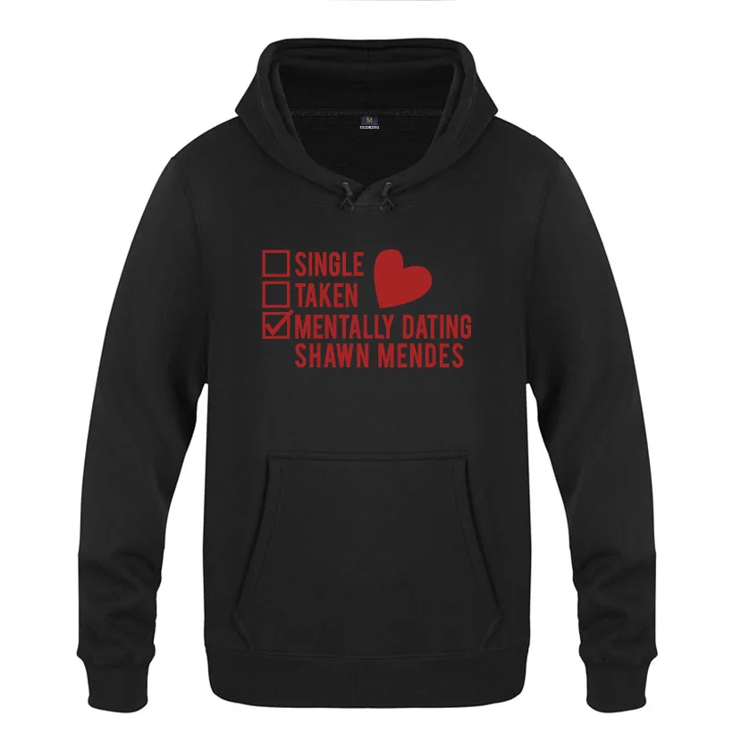 Синглом Для мужчин бирки для свиданий Шон Мендес свитер с капюшоном женщин