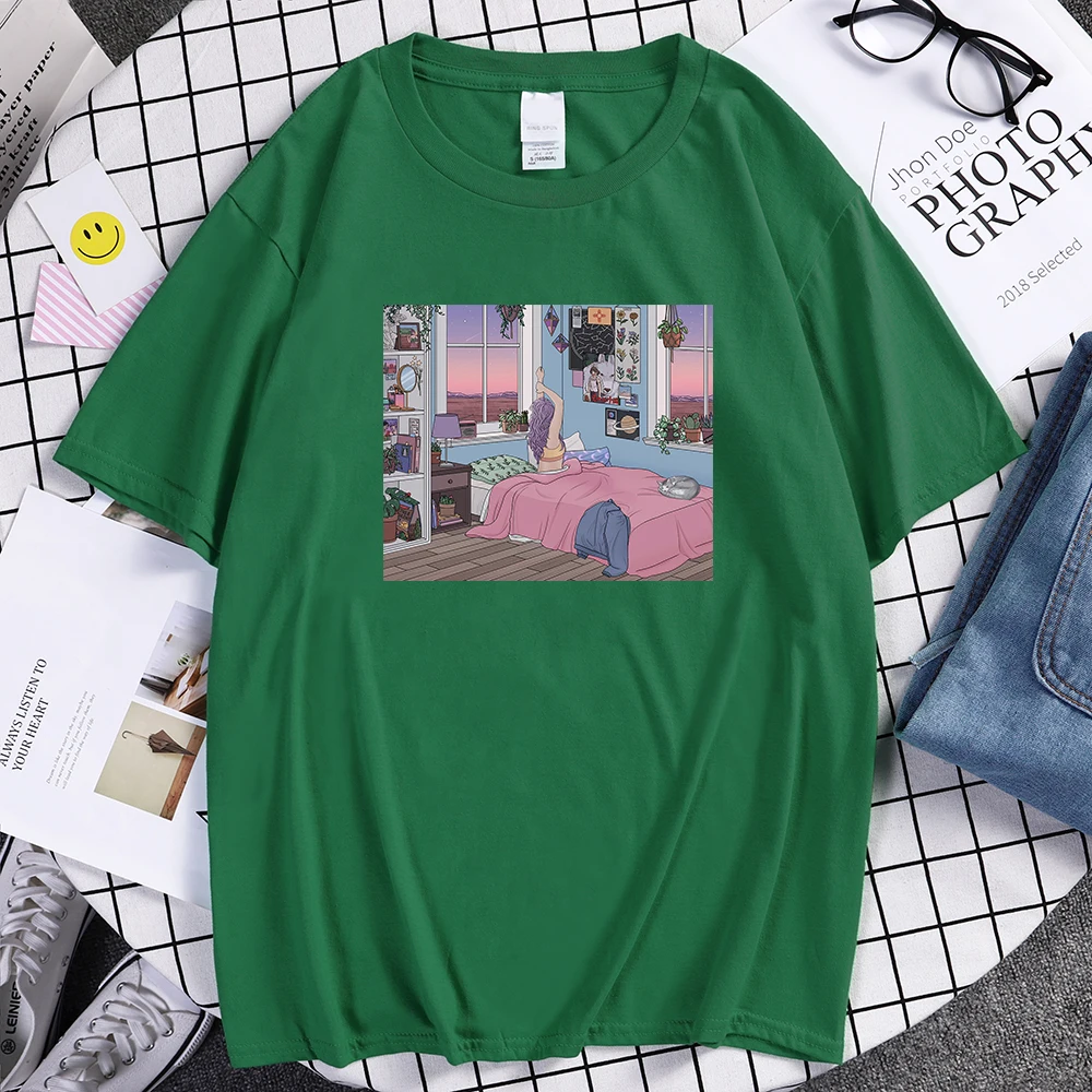 

Ранняя посадка, Мужская футболка с принтом дома, Стильные повседневные футболки, Модный женский простой удобный мужской топ с круглым вырез...