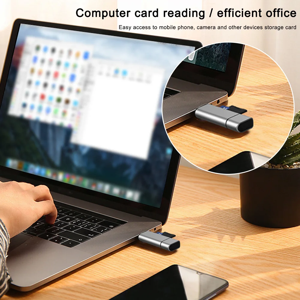 Кардридер Mini Type C Прочный USB 3 0 кардридер ноутбук телефон для SD TF высокоскоростной