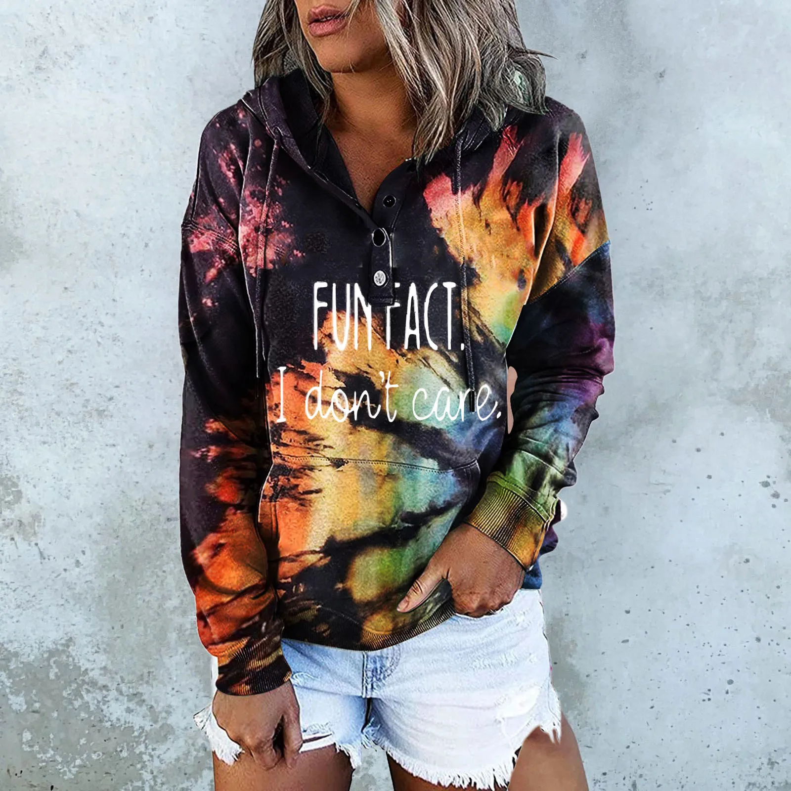 

Women's Hoodies Winter Fashion Warm Print Long-sleeved Sweatshirt Casual Blouse Pullover Drawstring Warm Harajuku Sudaderas #Q