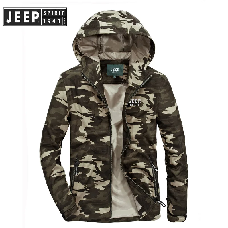 JEEP SPIRIT весенние осенние куртки ветровка военные куртки пальто Мужская камуфляжная чакета с капюшоном hombre мужская верхняя одежда