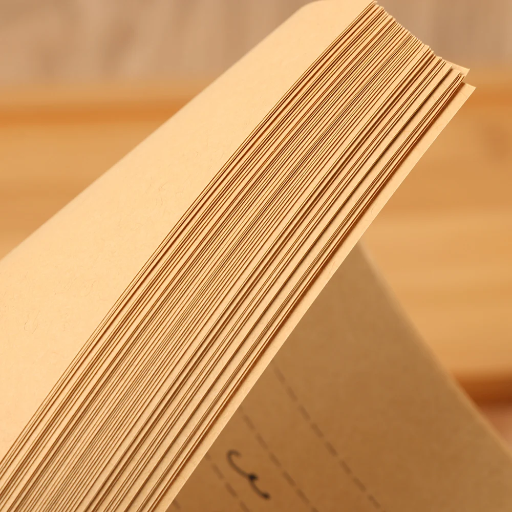 

50 Pcs/set Blank Letterhead Nostalgic Retro Kraft Paper Stationery Printing Thick Letter Paper A4 / A5 / B5 Size Horizontal Line