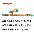 10 шт. для Samsung A10 A20 A30 A50 A70 A01 A11 A10s A20s A21s A30s A51 A21 A31 A71 гибкий кабель с кнопкой включения и выключения питания