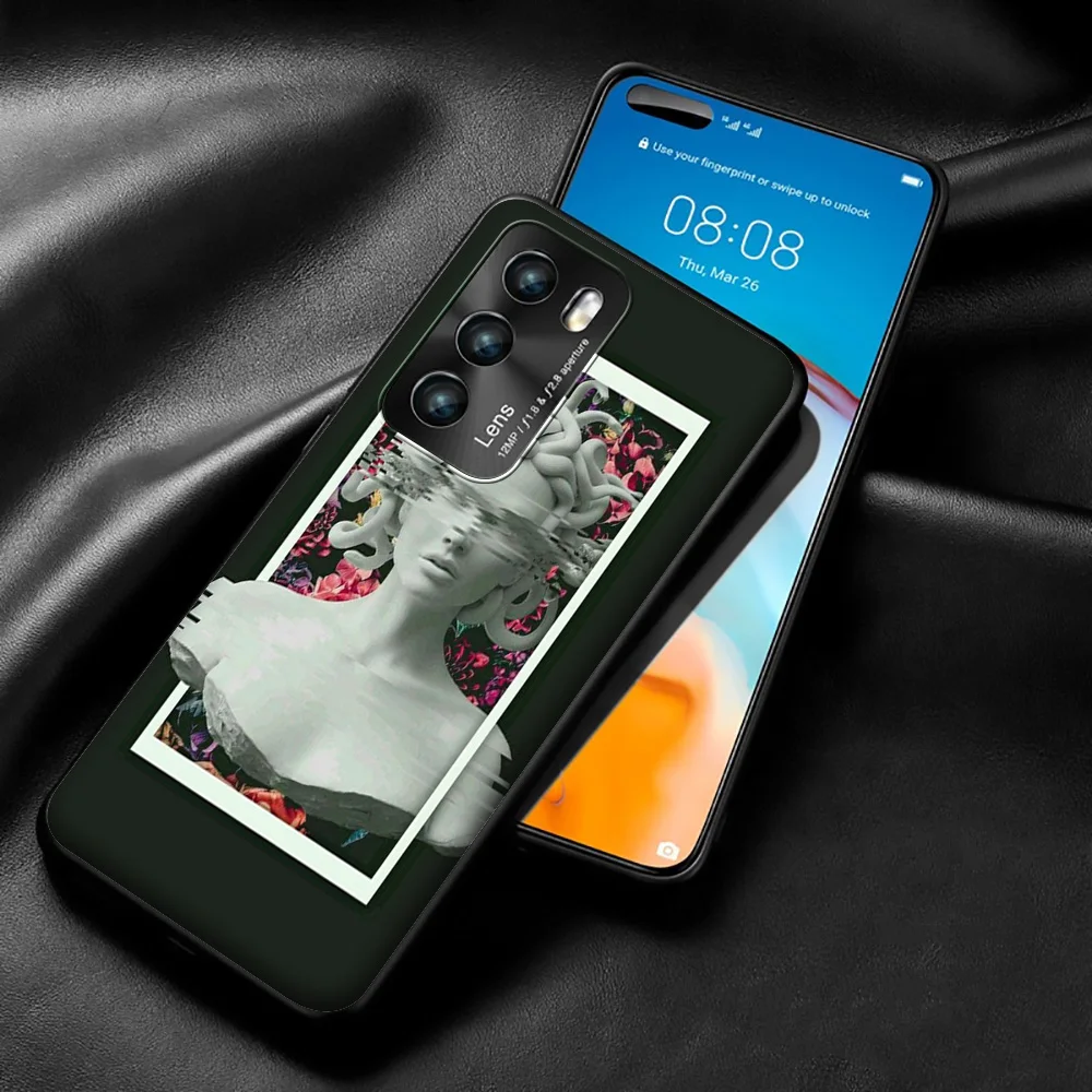 Чехол Lavaza Medusa Vaporwave Glitch для Huawei P8 P9 P10 P20 P30 Y6 Y7 Y9 Lite Pro P Smart Nova 2i 3i Mini 2017 2018 | Мобильные