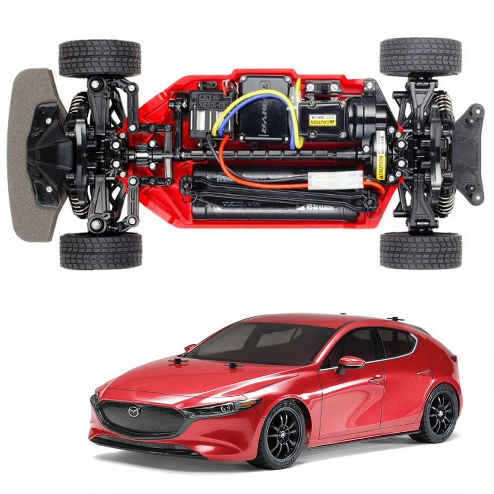 1/10 RC автомобиль TT 02 шасси с приводом вала Рама Комплект для Tamiya TT02 Супра 4WD Mazda 3 58674