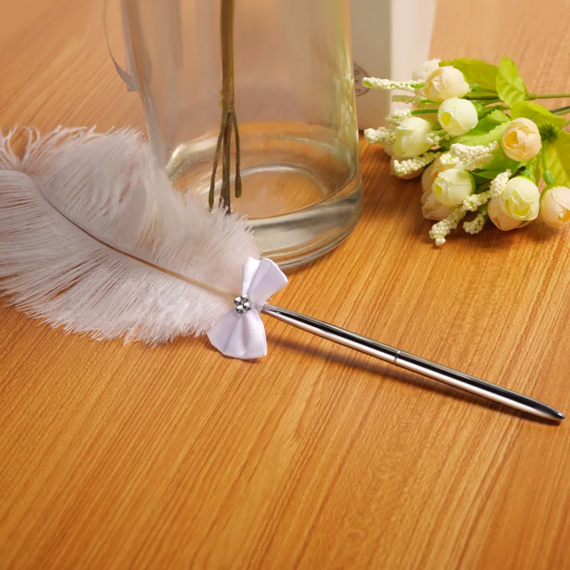 40 см перо для банкета гость бантик знак пера ручка свадебной вечеринки