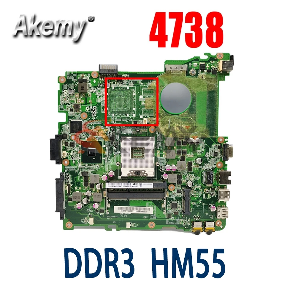 Материнская плата Akemy MBR9Y0600 для ноутбука ACER Aspire 4738 4738G 4738Z 4738ZG DA0ZQ9MB6C0 HM55 материнская