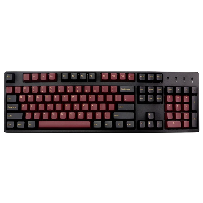 

160 KEYS Cherry Profile Red Samurai Keycap Double Shot Thick PBT Keyboard Keycap