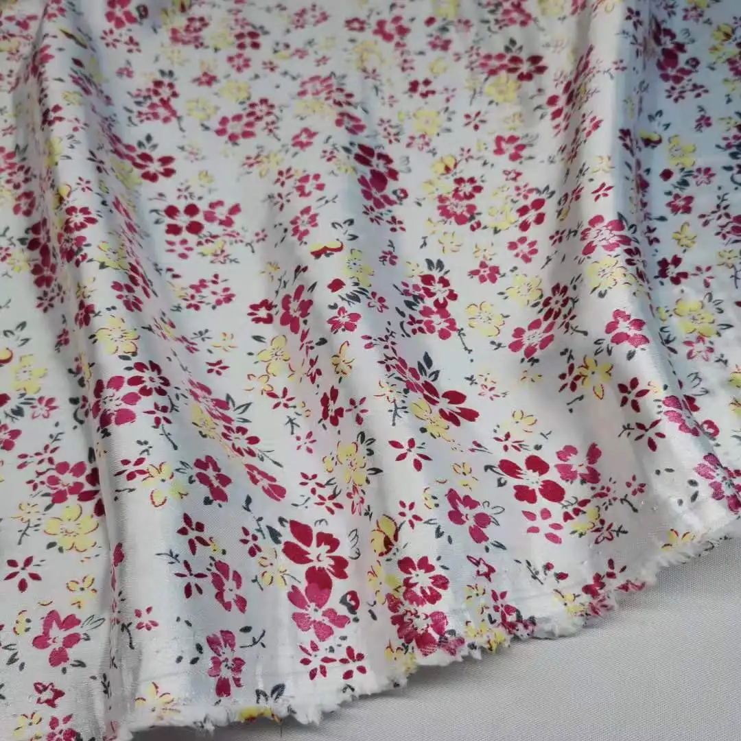 Декоративная ткань с цветочным принтом сатиновая Декор Швейные Ремесло Материал