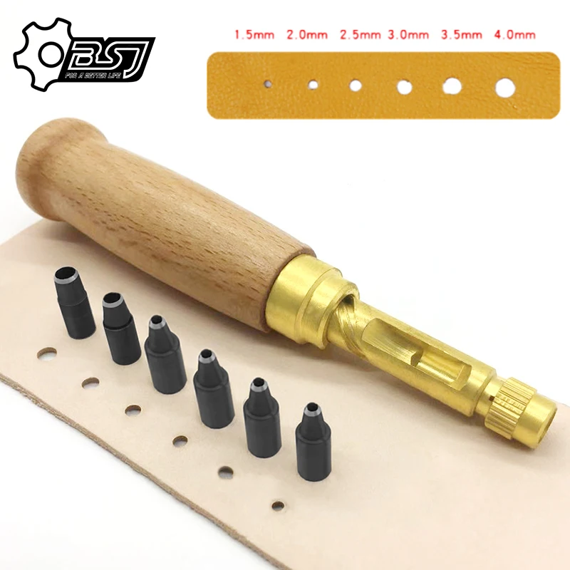 

Automatic Belts Punch Replaceable Mute Rotary Punching Punchers Leather Punch Watch Craft Tool Hole Punch Screw Drill Tip Die