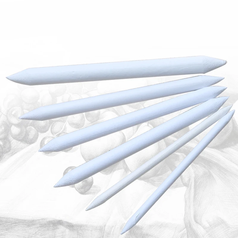 

6pcs Blending Smudge Tortillon Stump Sketch 6 Sizes Art Drawing Tool Pastel New